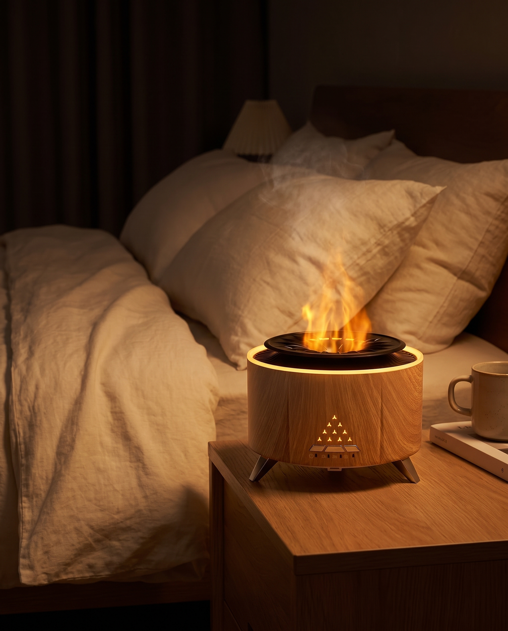 Flame Glow Diffuser with White Noise