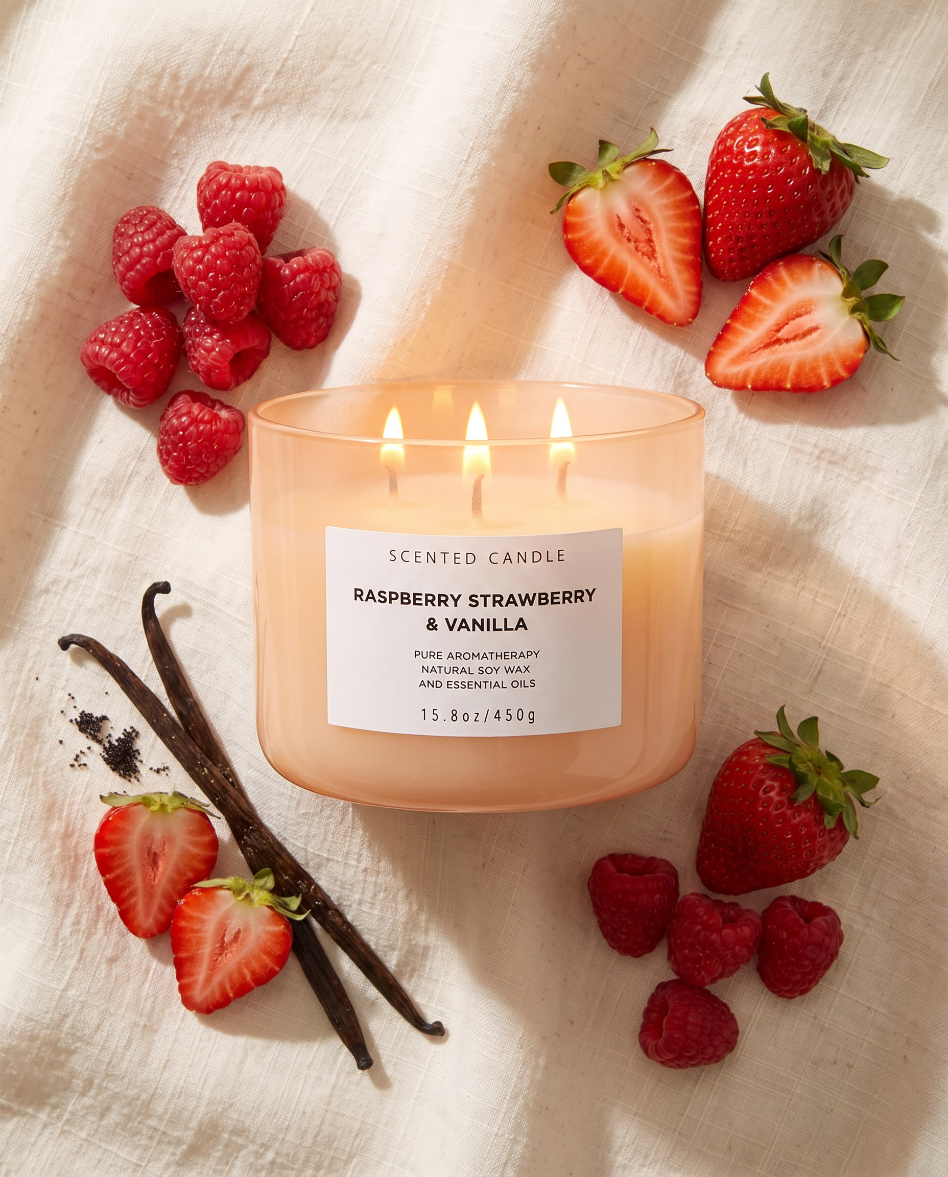 Berry Vanilla Three-Wick Candle