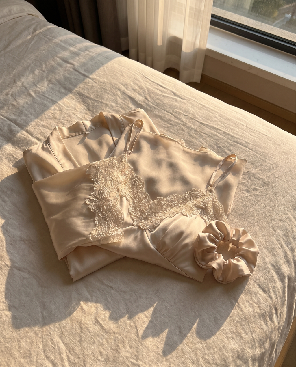 Ice-Silk Robe & Gown Set