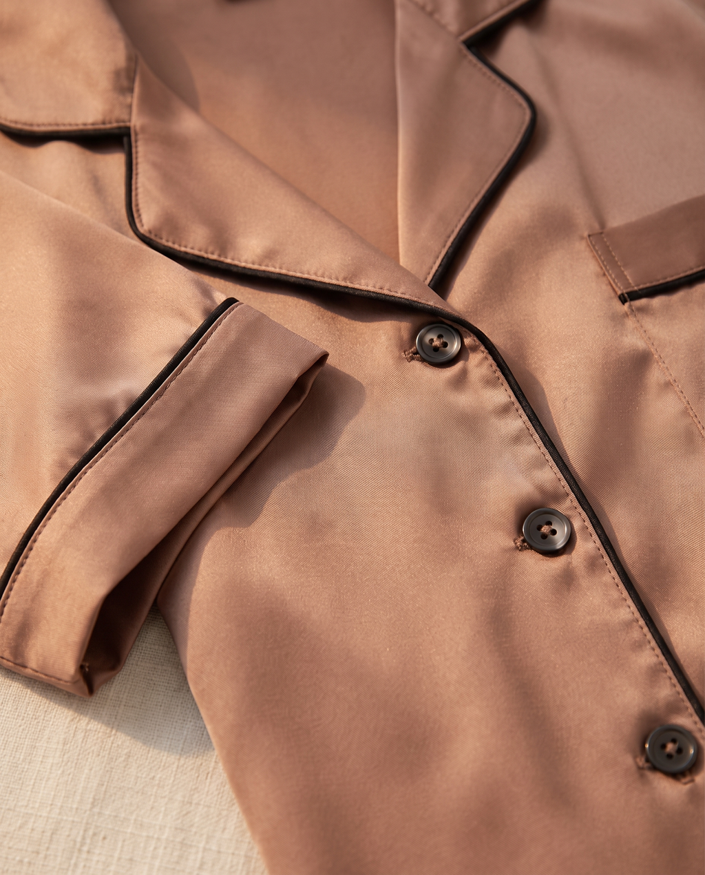 Satin Sleep Set, Cocoa