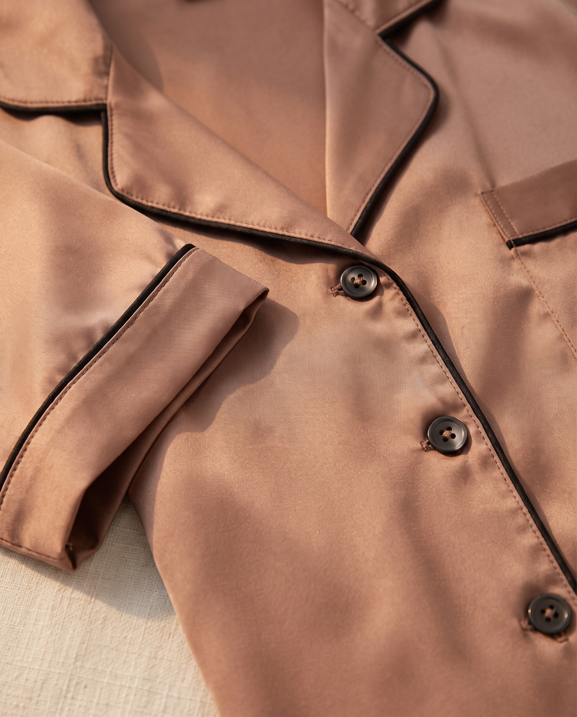 Satin Sleep Set, Cocoa