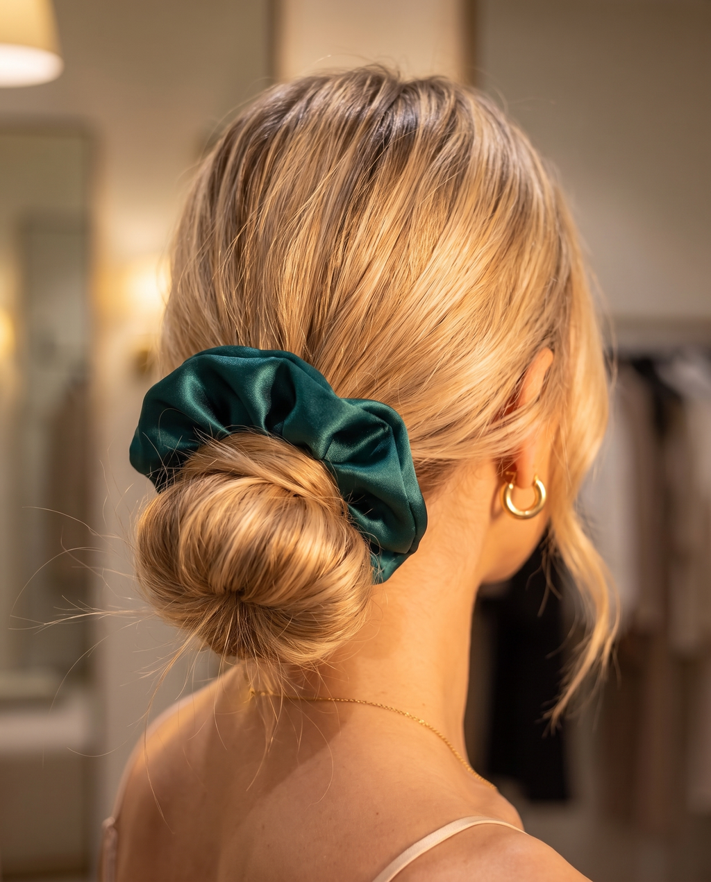Satin Scrunchie Trio, Forest