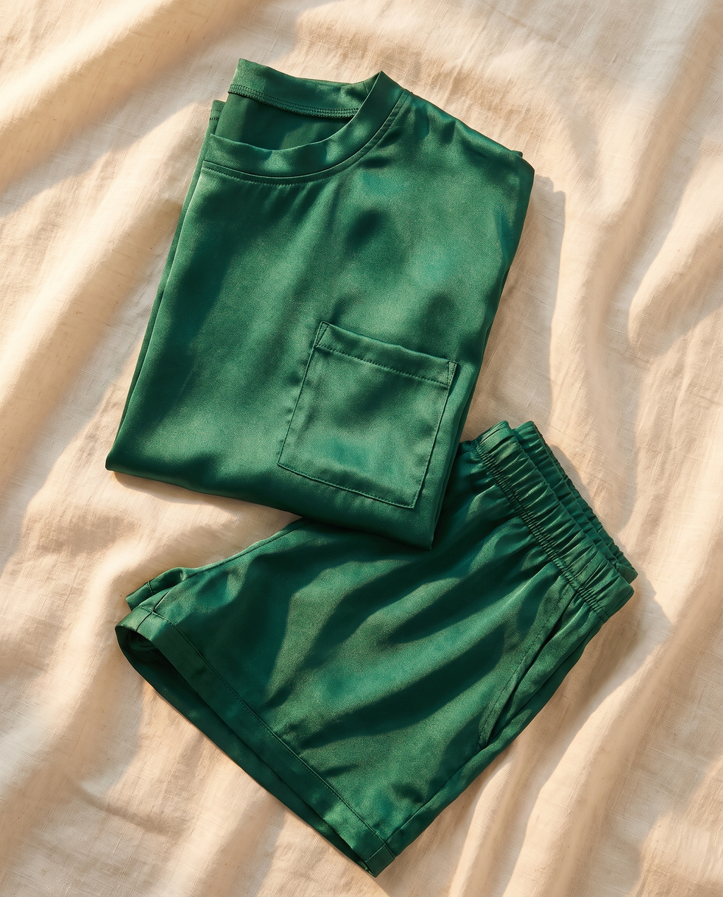 Silk Short-Sleeve Set