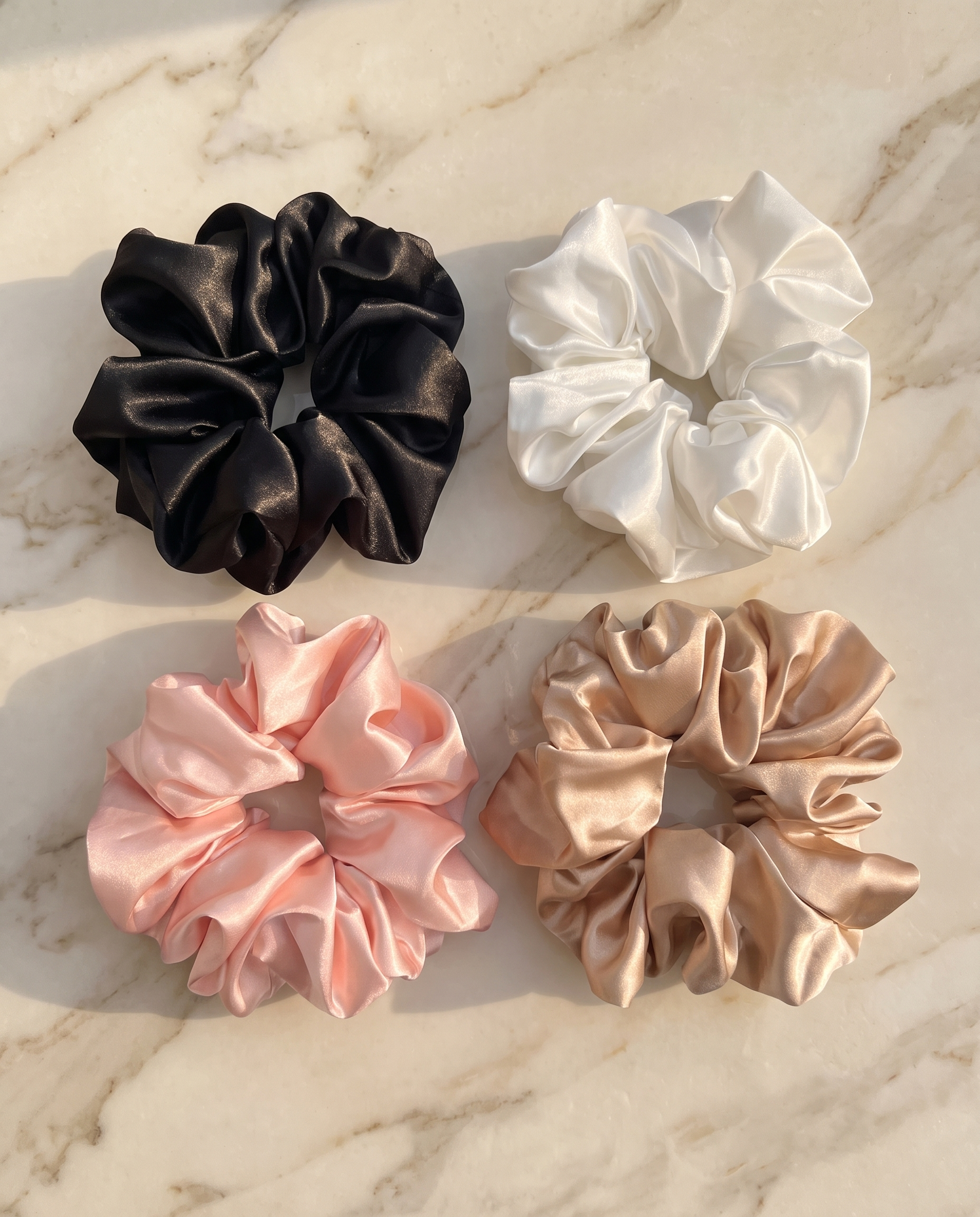 Oversized Satin Scrunchies